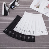 Pleated skirt embroidered skirt kairova