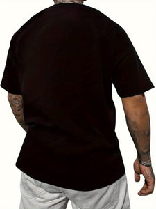 Halloween Boosch Printed Casual T-shirt, Men's Halloween Ghost Pumpkin T-shirt,