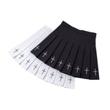 Pleated skirt embroidered skirt kairova