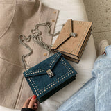 Leather Scrub Small Shoulder Messenger Bags For Women kaivaro