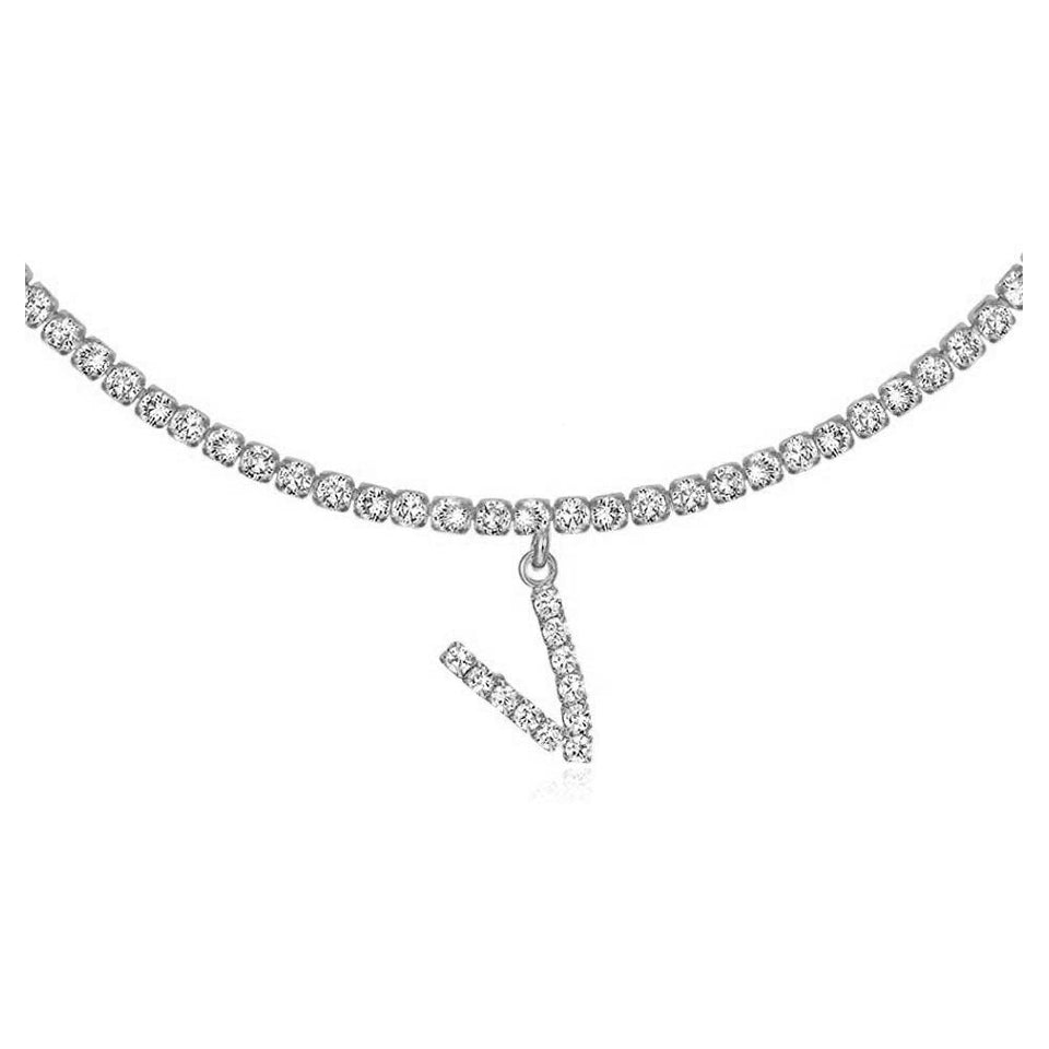 Euro-Glam Diamond Letter Pendant null
