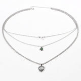 Multilayer short necklace necklace null