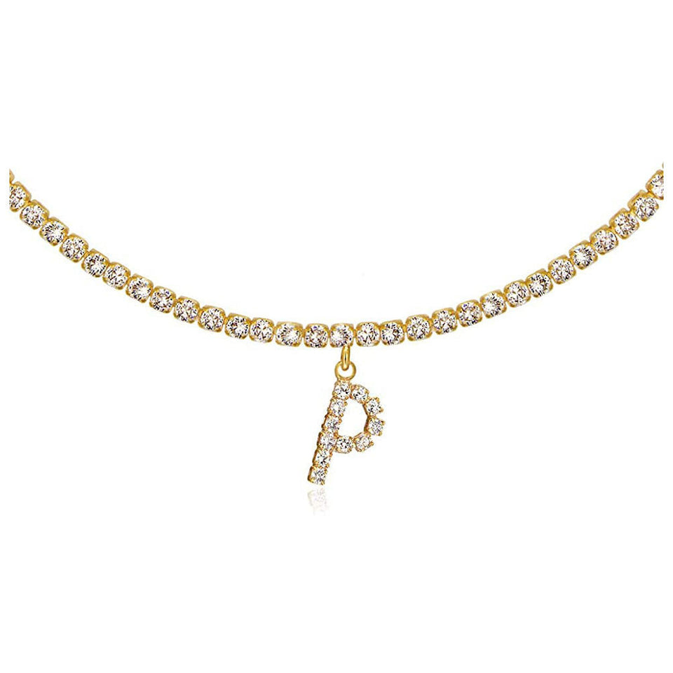 Euro-Glam Diamond Letter Pendant null