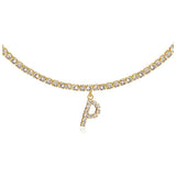 Euro-Glam Diamond Letter Pendant null