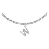Euro-Glam Diamond Letter Pendant null