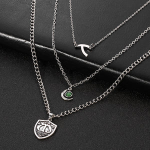 Multilayer short necklace necklace null