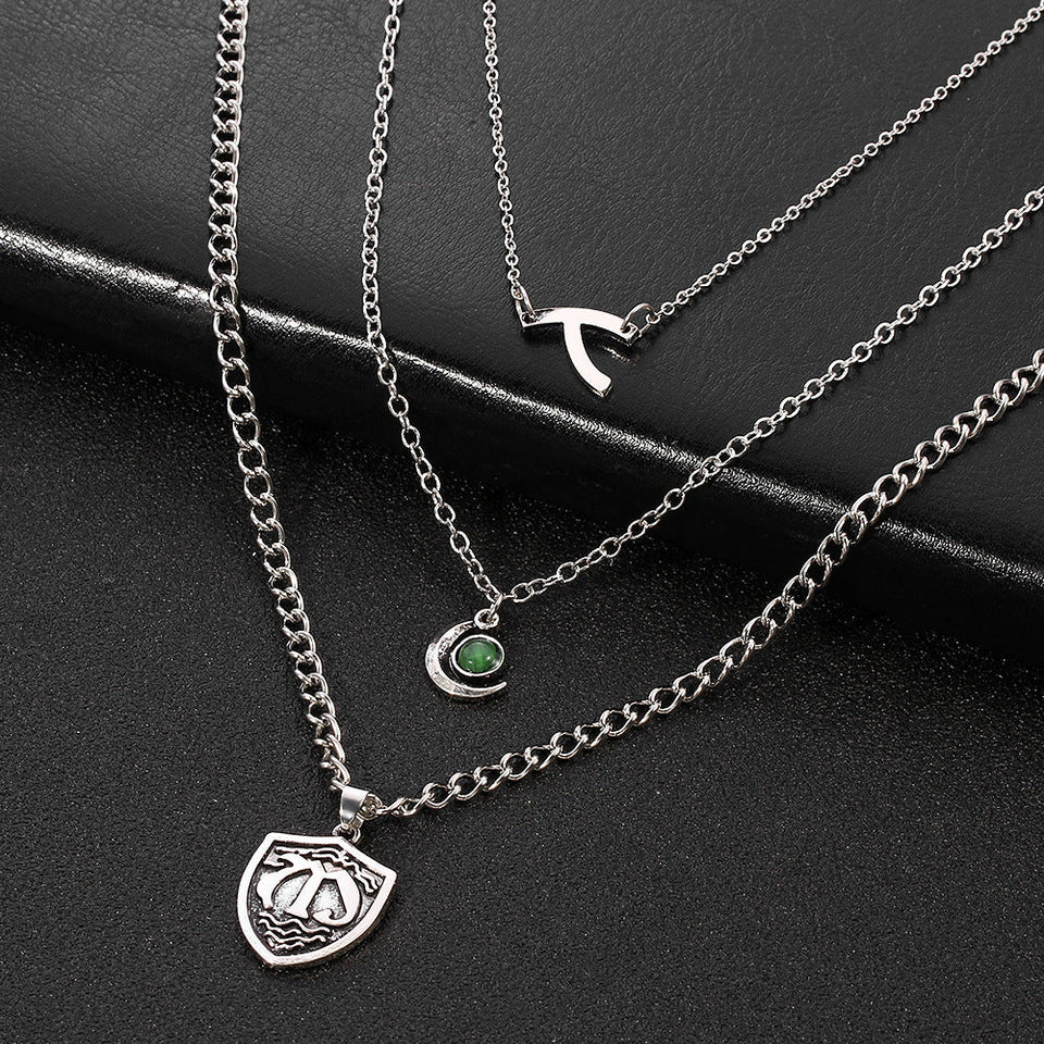 Multilayer short necklace necklace null