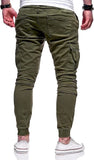 Men'S Casual Joggers Pants Sweatpants Cargo Combat Loose Sport Workout Trousers