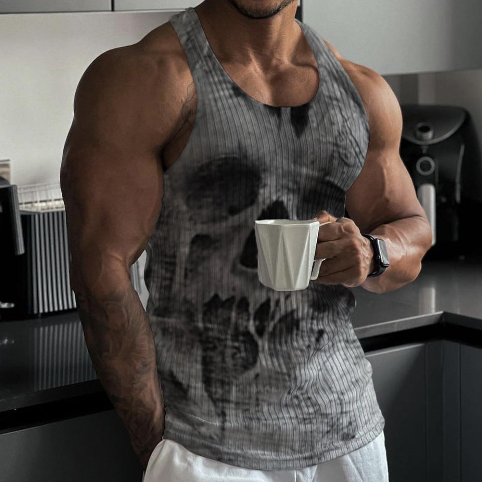 Men's Slim Stripe Knit Vest kairova
