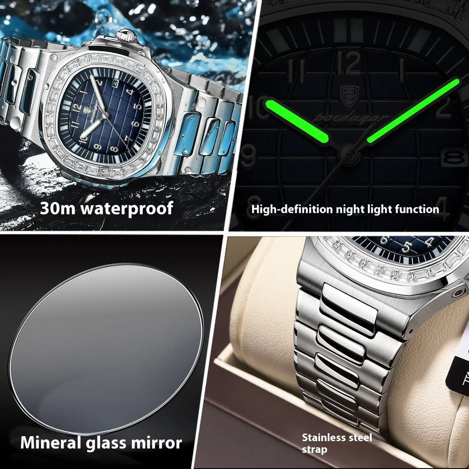 AquaGleam: Waterproof Luminous Watch for the Modern Man null