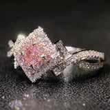 Creative Cross-wound  Diamond Zircon Ring, Versatile Jewelry null