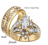 Stainless Steel Couple Ring null