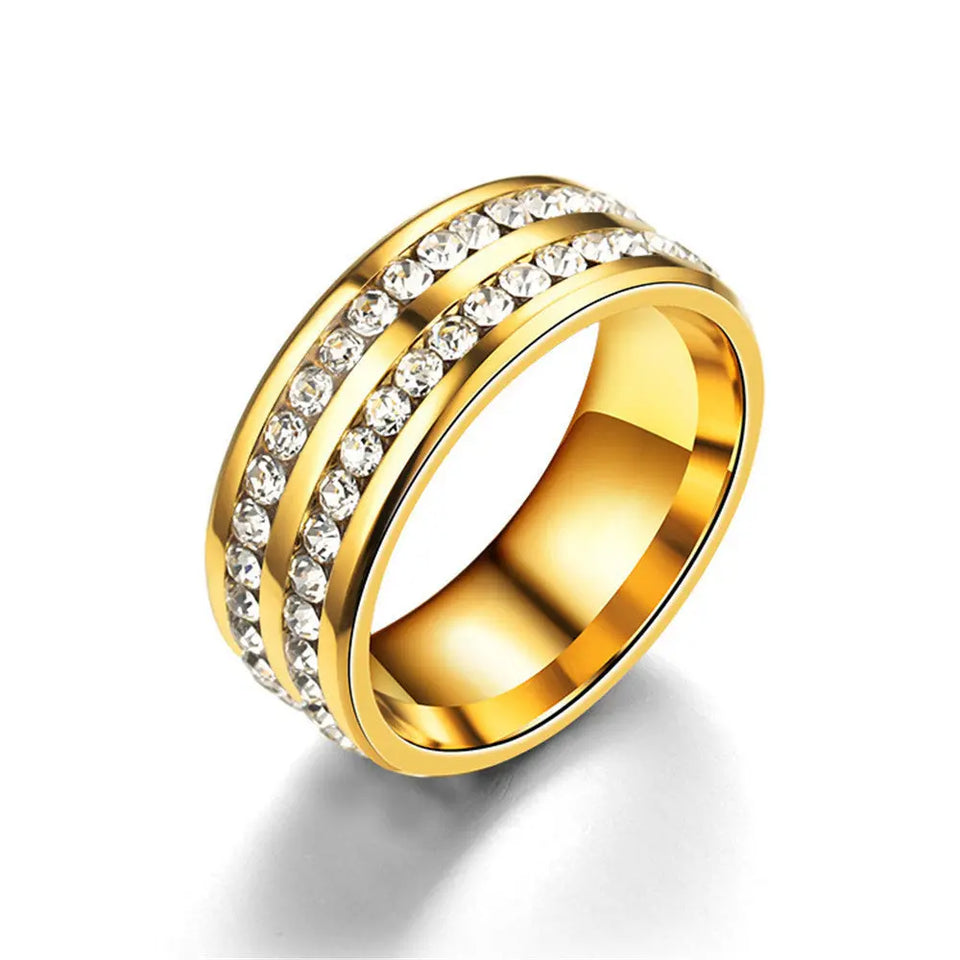 Stainless Steel Couple Ring null