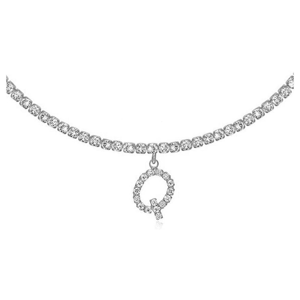 Euro-Glam Diamond Letter Pendant null