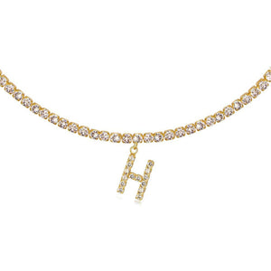 Euro-Glam Diamond Letter Pendant null