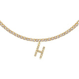 Euro-Glam Diamond Letter Pendant null