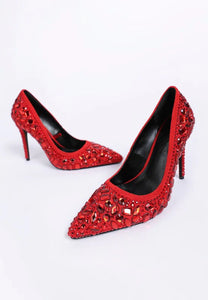Iceout Diamante & Rhinestone Embellishments Pumps