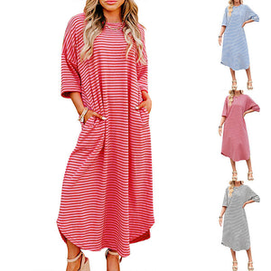 Summer Casual Striped Dress For Women kairova