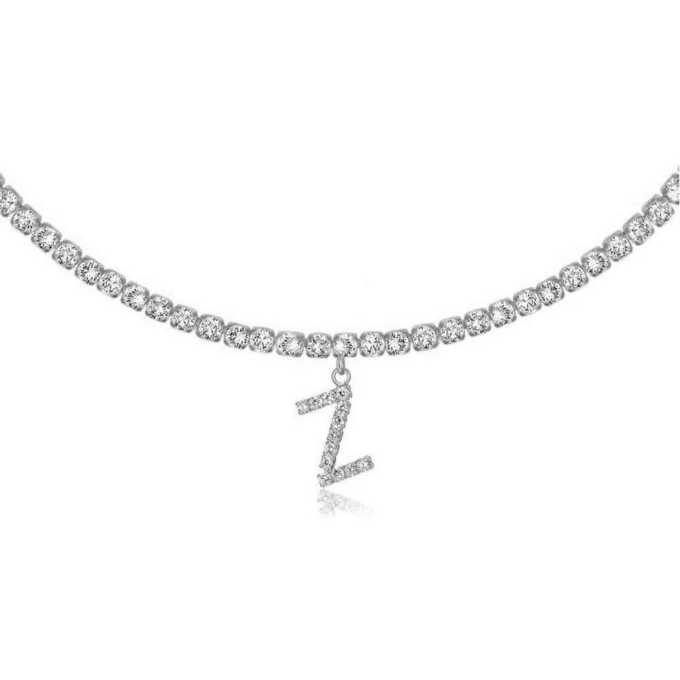 Euro-Glam Diamond Letter Pendant null