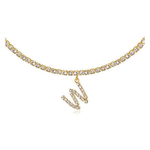 Euro-Glam Diamond Letter Pendant null