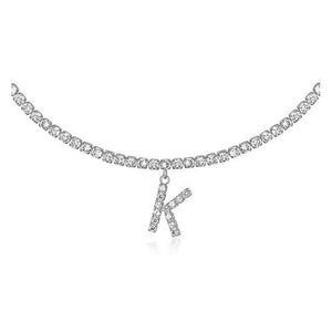 Euro-Glam Diamond Letter Pendant null