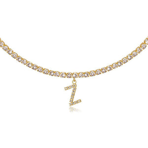 Euro-Glam Diamond Letter Pendant null