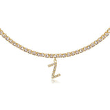 Euro-Glam Diamond Letter Pendant null