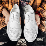 Mens Business Casual Korean Style Trendy British Mens Shoes kairova
