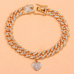 Radiant Heart Cuban Link Anklet null