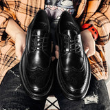 Mens Business Casual Korean Style Trendy British Mens Shoes kairova