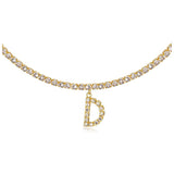Euro-Glam Diamond Letter Pendant null