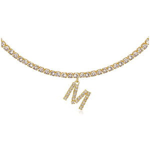 Euro-Glam Diamond Letter Pendant null
