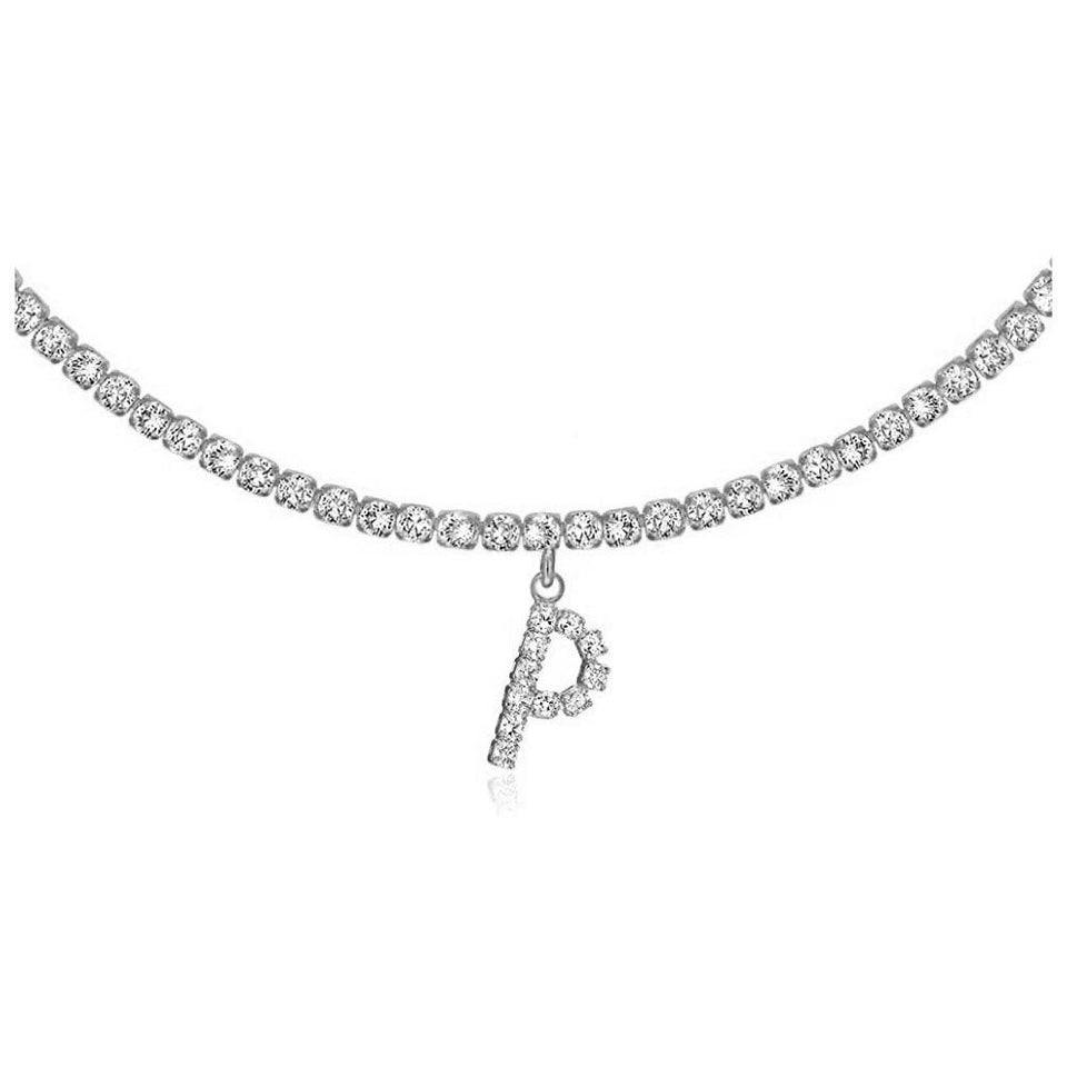 Euro-Glam Diamond Letter Pendant null