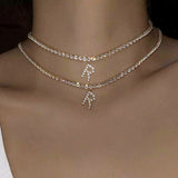 Euro-Glam Diamond Letter Pendant null