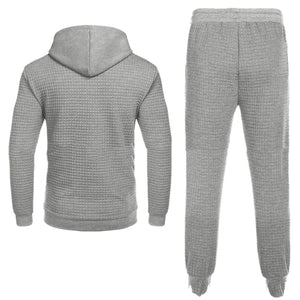 European & American Men's Long Sleeve Sweater Trousers Suit kairova