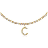 Euro-Glam Diamond Letter Pendant null