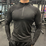 Men's Half-Zipper Fitness Long Sleeve kairova